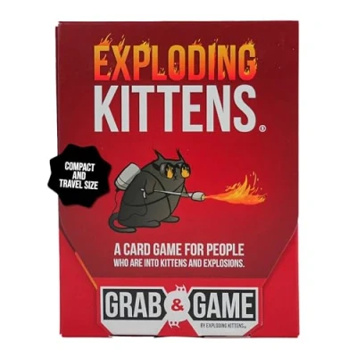 Bild av Exploding Kittens Grab &amp; Game Card for Families Fast Paced, Easy to Learn with Hilarious Original Artwork by The Oatmeal Creator, Ages 7+ (2 4 Players, 42 Cards)