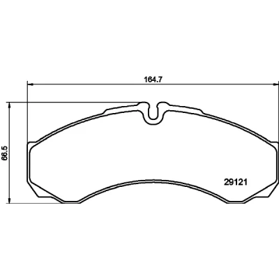 Bild av HELLA 8DB 355 005 371 Jeu de plaquettes frein préparé pour indicateur d&#039;usure IVECO: DAILY 6 , 4 Kasten/Kombi, Pritsche/Fahrgestell
