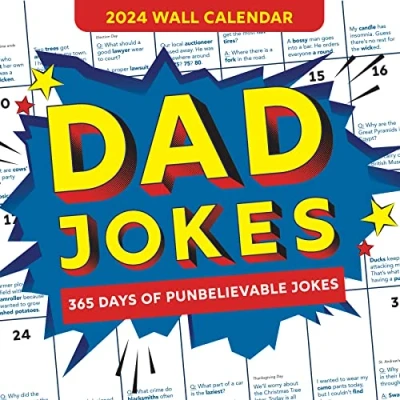 Bild av 2024 Dad Jokes Wall Calendar: 365 Days of Punbelievable