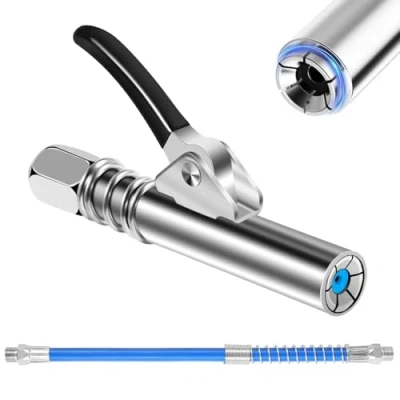 Bild av CPYJW fettpress munstycke, G koppling för fettpress, tillsats med 30 cm slang fettpistol set universal kon smörjnippel alla typer av fettpressar