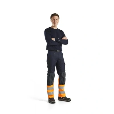 Bild av BYXA 1488 1513 MULTINORM INHER MARINBLÅ/VARSELORANGE C44 Beijerbygg Byggmaterial