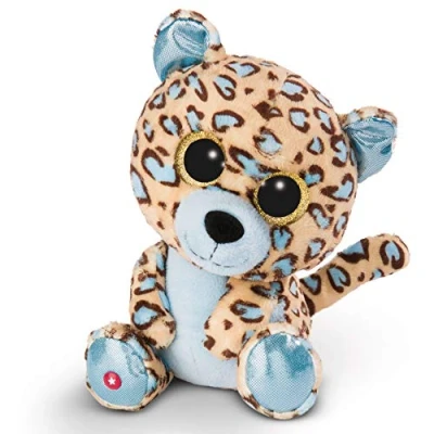 Bild av NICI Glubschis: Originalet Glubschis leopard Lassi 25 cm gosedjur med stora ögon fluffigt mjukisdjur glitterögon för älskare av 45566