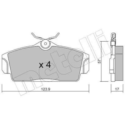 Bild av Bromsbeläggsats, Framaxel, nissan almera ii, hatchback primera, primera hatchback, traveller, 41060 2F028, 2F52
