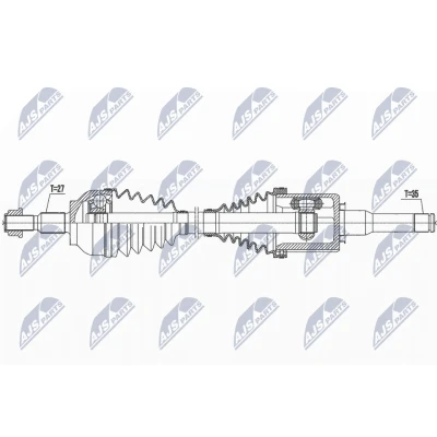 Bild av Drivaxel Nty NPW FR 133