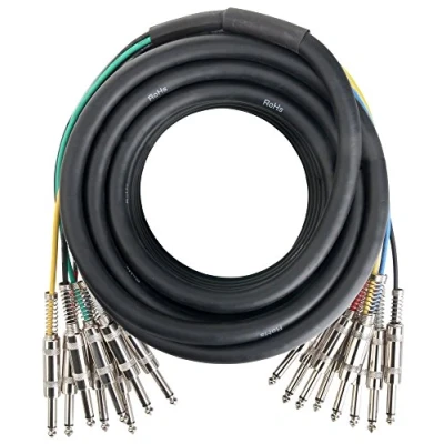 Bild av Pronomic Stage MJJ8 10 multicore kabel 8 x 6,3 mm jack mono till m
