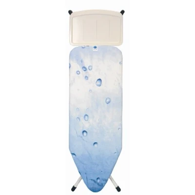 Bild av Brabantia Bügelbrett C, Massive Dampfbügelablage, Solid Ångstationshållare, Ice Water, C Strykbord (124 x 45 cm)
