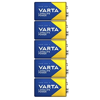 Bild av Varta 4922 9V Högenergisnåla Blockbatteri Paket med 5