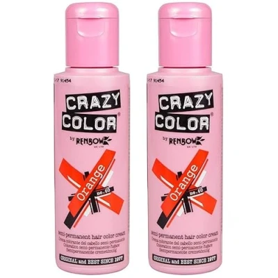 Bild av Crazy Color semi permanent hårfärg 100 ml (orange orange)