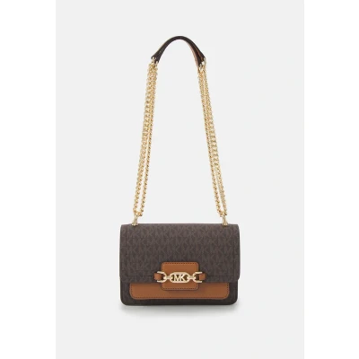 Bild av Michael Kors Heather XS Xbody Axelremsväska, Storlek: One Size, Brown/acorn