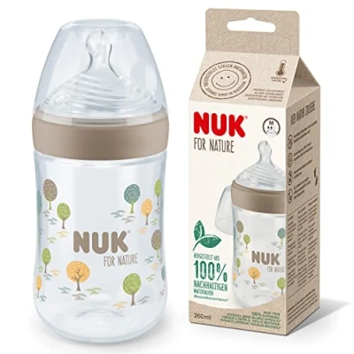 Bild av NUK for Nature nappflaska 260 ml, beige