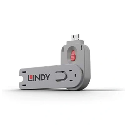 Bild av Lindy 40620, Nyckel till portblockerare, USB Type A, Rosa, Akrylnitrilbutadienstyren (ABS), 1 styck, Polypåse