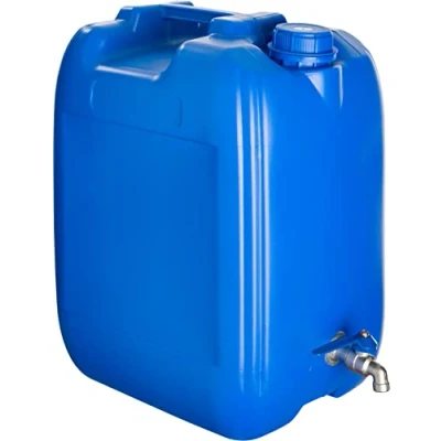 Bild av POKM Toolsmarket GmbH BLAU 20 l BPA fri vattenbehållare, vattenbehållare med galvaniserad kran dricksvattenbehållare vattentank camping USW