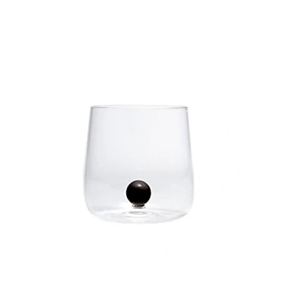 Bild av Zafferano Handgjorda Borosilikatglasglas, Bilia svart inuti, kapacitet 44 cl, diameter 88 mm, 6 stycken