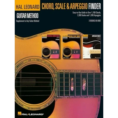 Bild av Guitar chord, scale &amp; arpeggio finder guitare: Easy to Use Guide Over 1,100 Chords, 1,300 Scales Arpeggios Hal Leonard Method