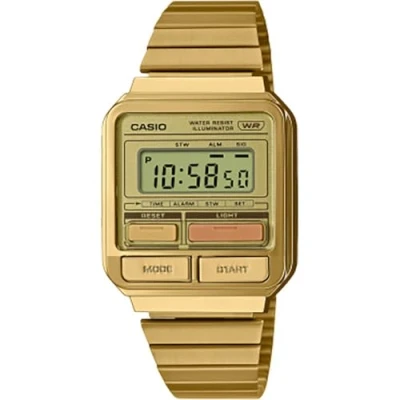 Bild av Casio Front Button Series Unisex Digitalklocka goldcoloured, Storlek: One Size, Gold coloured