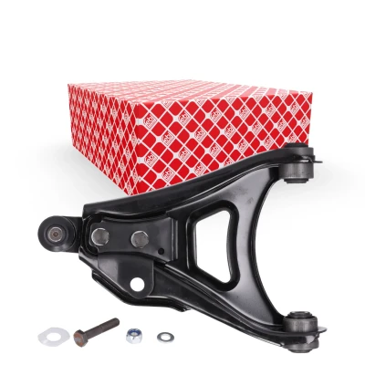 Bild av FEBI BILSTEIN 06938 Bras de suspension avec roulement Essieu avant gauche, inférieur barre oscillant transversal Tôle d&#039;acier RENAULT: CLIO 1