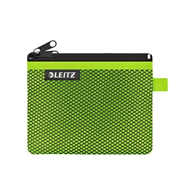 Bild av Leitz WOW Fodral med två fickor, dragkedja, nylon, tvättbar, small (14 x 10,5 cm), grön, 40110054
