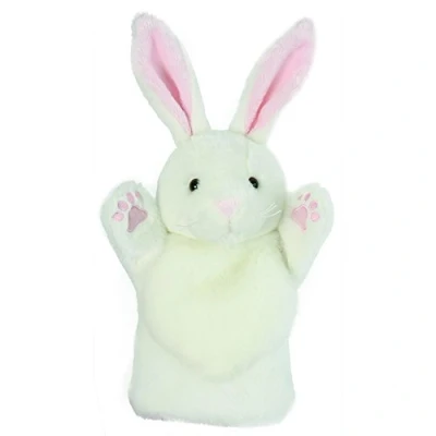Bild av The Puppet Company CarPets vit kanin handdocka, 25 cm