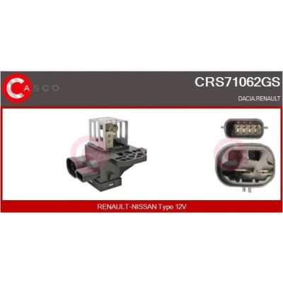 Bild av CASCO CWM15100AS Torkarmotor 12V Fram för vänster /högerstyrd RENAULT: CLIO 3