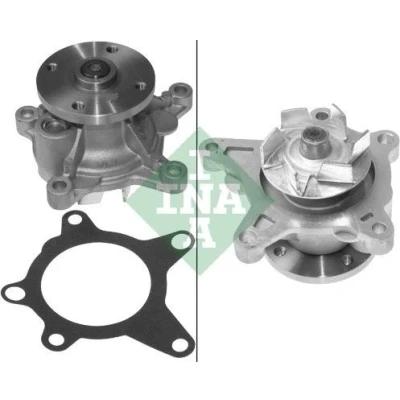 Bild av INA 538 0659 10 Pompe à eau sans poulie pour système dentrainement courroie trapézoïdale nervures HYUNDAI: i20 I 3/5 portes, i30 Break