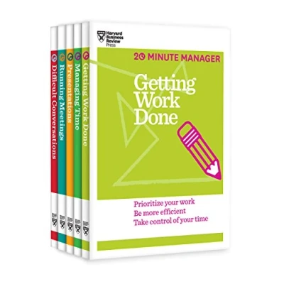 Bild av The HBR Essential 20 Minute Manager Collection (5 Books) (HBR Series): Getting Work Done / Managing Time Presentations Running Meetings Difficult Conversations