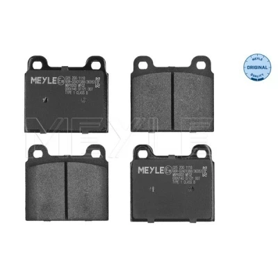 Bild av MEYLE 025 200 1118 Jeu de plaquettes frein ORIGINAL Quality Essieu avant contact signal d&#039;usure exclu avec tôle anti bruit