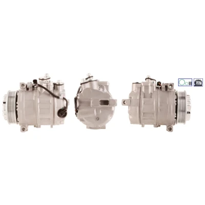 Bild av LUCAS ACP241 Compresseur De Climatisation PAG 46 R 134a avec joints MERCEDES BENZ: Vito Bus, Mixto, Classe C Berline