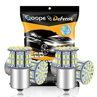 Bild av DEFVNSY 4 pack 6500K Vit 1156 BA15S Highlight Lamps 1141 1003 1073 7506 LED lampor 3014 50 SMD för 12V Bil Auto Blinkers Parkeringsljus Backup Backljus