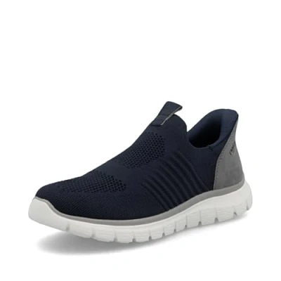 Bild av Rieker herr slip on sneakers B6659, halvskor, Blå 15, 40 EU
