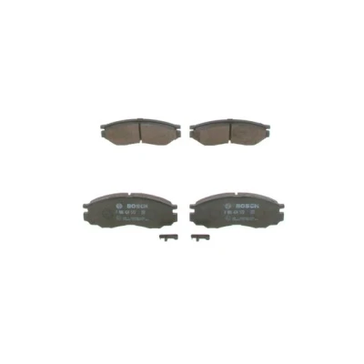 Bild av BOSCH 0 986 424 572 Jeu de plaquettes frein Low Metallic avec indicateur d&#039;usure tôle anti bruit MITSUBISHI: L200 III Pick up, PAJERO 2