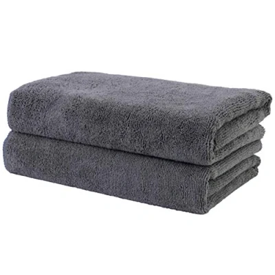Bild av Polyte Professional Hårsalongs torkhandduk snabbtorkande och luddfri mikrofiber 8 pack grå 50 x 101 cm