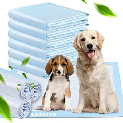 Bild av HyAdierTech Valpträningsdynor för hund husdjur kiss absorberande toalett wee matta halkskydd läckagesäker Ny superabsorberande storlek Skyddar mattor från lukt (100 pack)