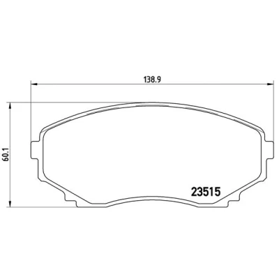 Bild av BREMBO P 49 028 Jeu de plaquettes frein avec indicateur d&#039;usure sans accessoires MAZDA: MPV 2, Série E IV Сamion à Plateau / Сhâssis, 1