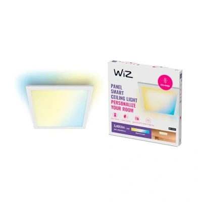 Bild av WiZ Vit Takpanel Tunable White: Smart WiFi belysning, Fyrkantig takplafond, Large/Stor, 36W, 2700 6500 kelvin, kallvitt till varmvitt, röststyrning med Google Assistant, Siri och Amazon Alexa