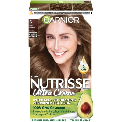 Bild av Garnier Nutrisse Cream 6.0 Light Brown 1 pcs