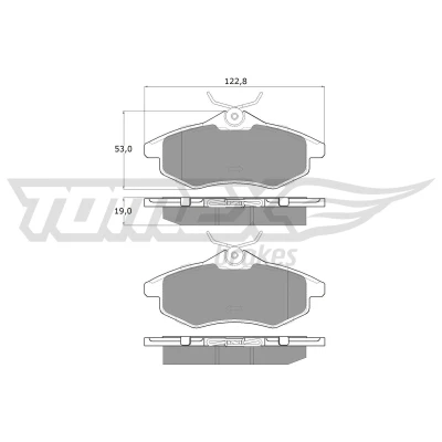 Bild av TOMEX brakes TX 13 28 Jeu de plaquettes frein Essieu avant CITROËN: C3 I 3/5 portes, C2 Enterprise