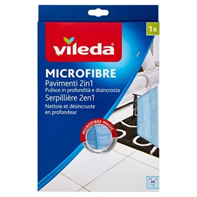 Bild av Vileda Mikrofiber golvduk 2 i 1 med rengöringsremsor för att ta bort självtorkad smuts