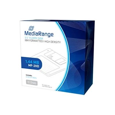 Bild av MediaRange 3,5 disketter 1,44MBMF 2HD, med metalllås, 10 pack