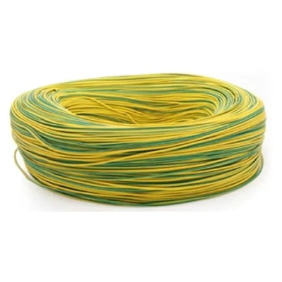 Bild av 1M UL3135 mjuk silikongummi elektronisk tråd 20 18 16 14 12 AWG högtemperaturbeständig flexibel (Color : Yellow and Green, Size AWG)
