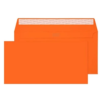 Bild av Blake Envelopes Creative Colour 205 kuvert självhäftande lim pumpa orange DL+ 114 x 229 mm 120 g/m² 500 stycken