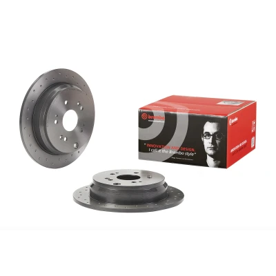 Bild av BREMBO 08.A871.1X Disque de frein 302 10 5 perforé, plein revêtu avec vis/boulons HONDA: CR V 3, 4