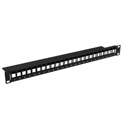 Bild av Lanberg PPKS 1024 B Patch Panel Blank 24 Port 1U for Keystone Modules Black