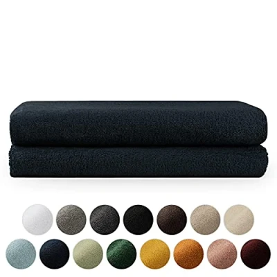 Bild av Blumtal 2 Badlakan 70x140 Mörkblå Batch i bomull Oeko TEX® Certified