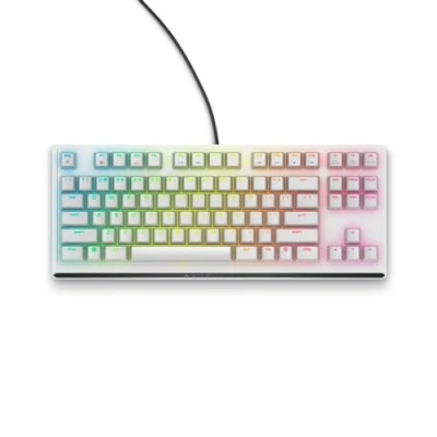 Bild av Dell Alienware AW420K keyboard tenkeyless QWERTY US lunar light Gaming Tangentbord Amerikansk Engelska Vit