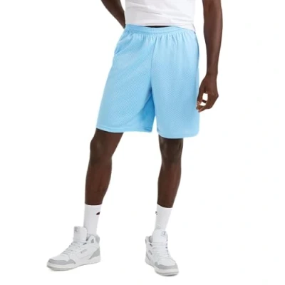 Bild av Champion Mesh gym för män, lätta atletiska shorts (Reg. Eller stor och lång), Schweizisk blå C lapp logotyp, L