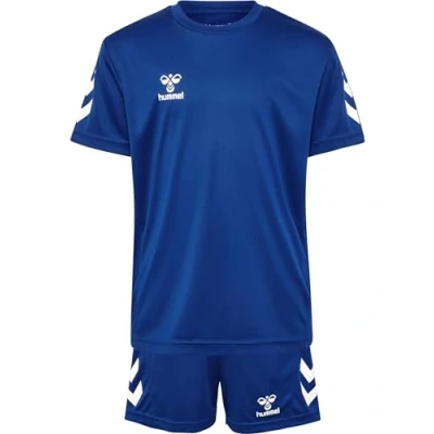 Bild av hummel unisex barn Hmllogo set t shirt, äkta blå, 116 EU