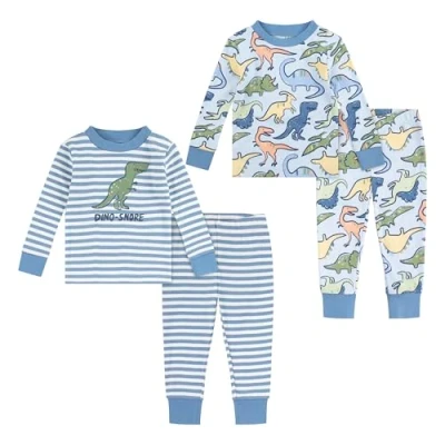 Bild av Huggies Little Hugs pyjamas för pojkar, Blå/grön, 3 år