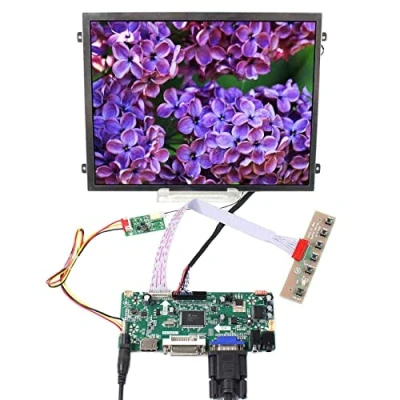 Bild av VSDISPLAY 10,4 tum VS104T 003A 500nit 1024x768 30 stift IPS LCD panel och HD MI DVI VGA ljud LVDs drivrutinskort M.NT68676