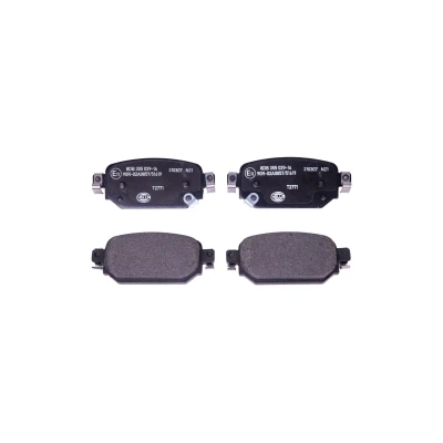 Bild av HELLA 8DB 355 039 141 Jeu de plaquettes frein avec indicateur d&#039;usure MAZDA: 3 3/5 portes, CX 3, Berline
