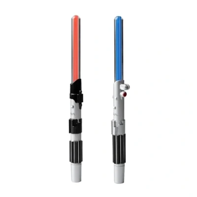 Bild av Star Wars Sable Laser kulspetspenna med ljus 2 metallpennor, svart bläck presentförpackning l vackra pennor, Merchandising